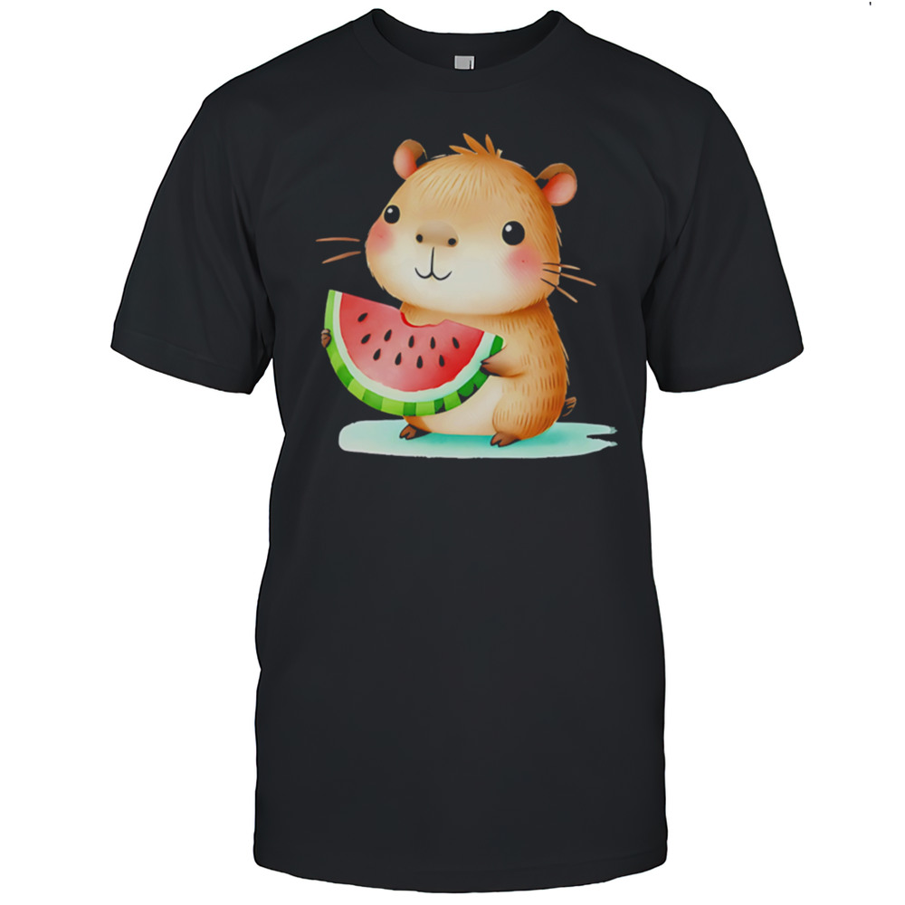 KawaiI Capybara Watermelon Lover Shirt