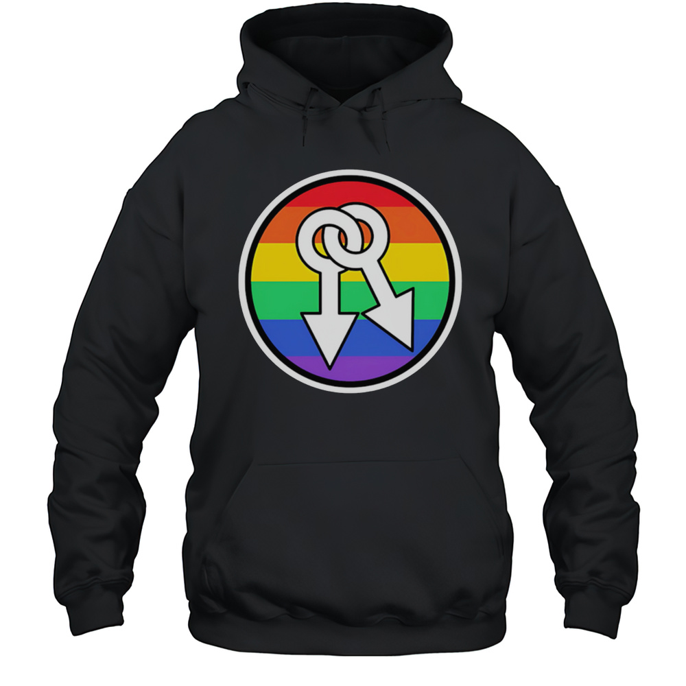 Male Symbols Rainbow Shirt Unisex Hoodie