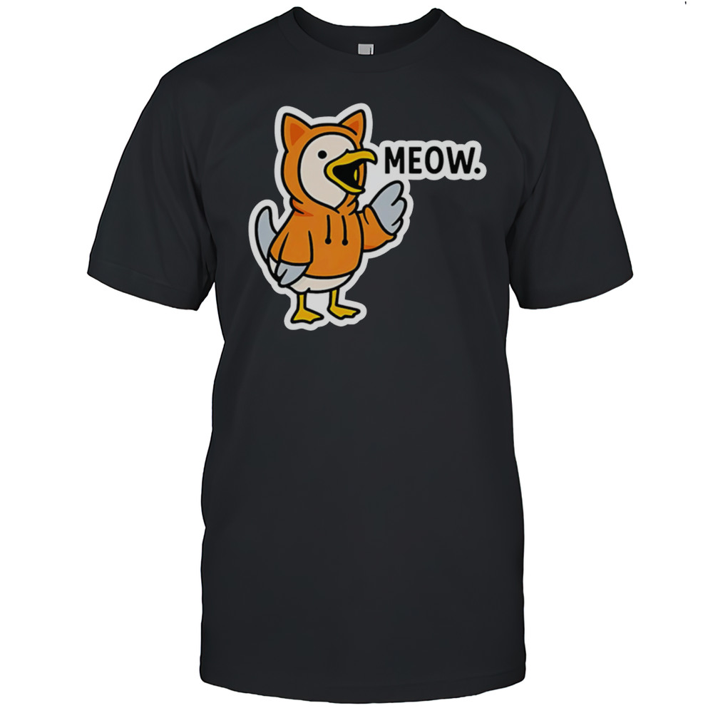 Meowing Seagull Cat Meme Shirt