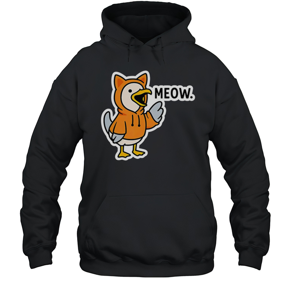 Meowing Seagull Cat Meme Shirt Unisex Hoodie