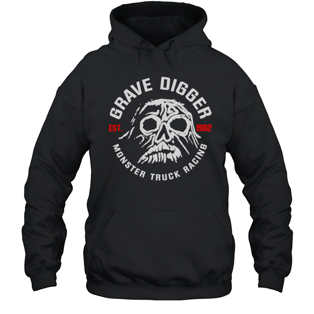Monster Jam Superstore Grave Digger Retro Ghost Shirt Unisex Hoodie