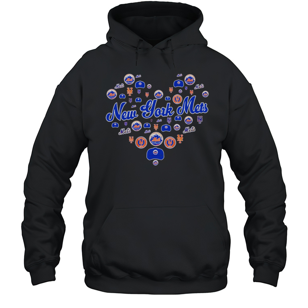 New York Mets Heart Logo Teams Shirt Unisex Hoodie