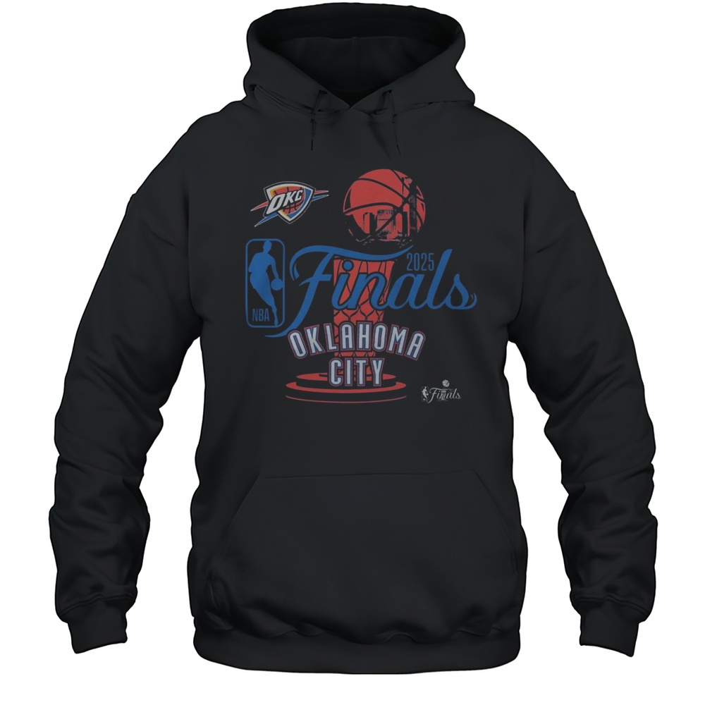 Oklahoma City Thunder 2025 NBA Finals Logoman Cruise Vintage Washed Shirt Unisex Hoodie