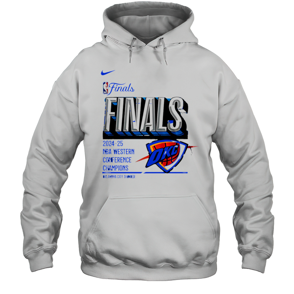 Oklahoma City Thunder Western Conference Finals 2025 Shirt Unisex Hoodie