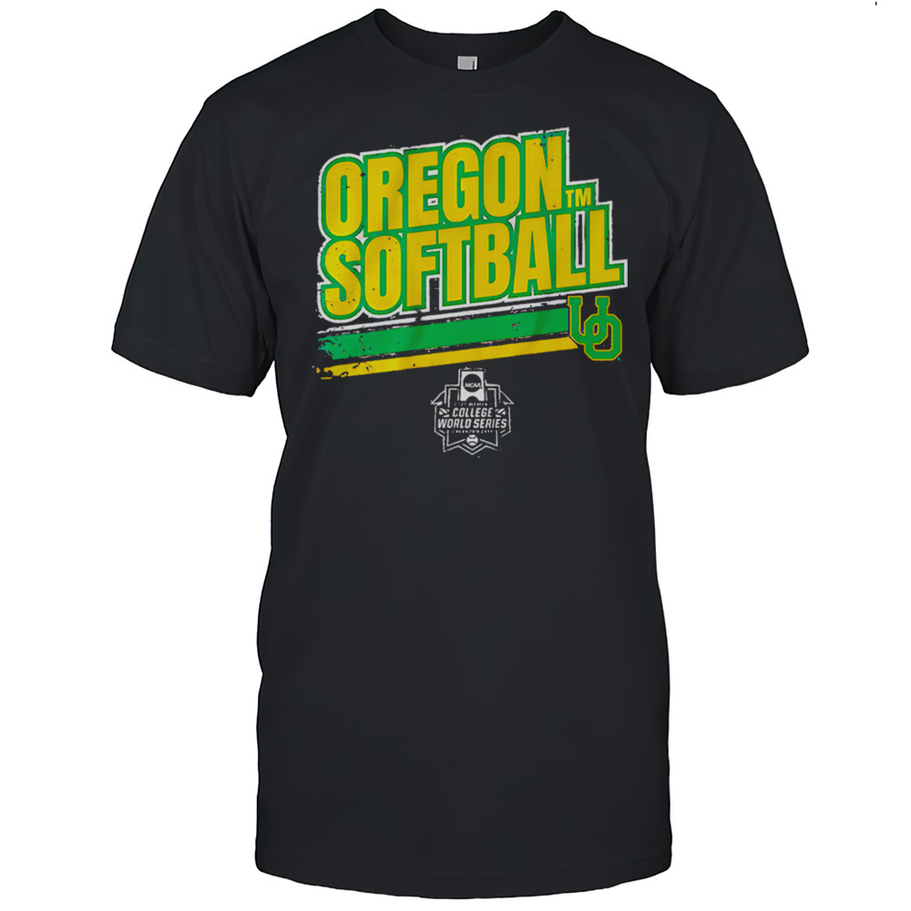 Oregon Softball Womens College World Series Stripe Shirt