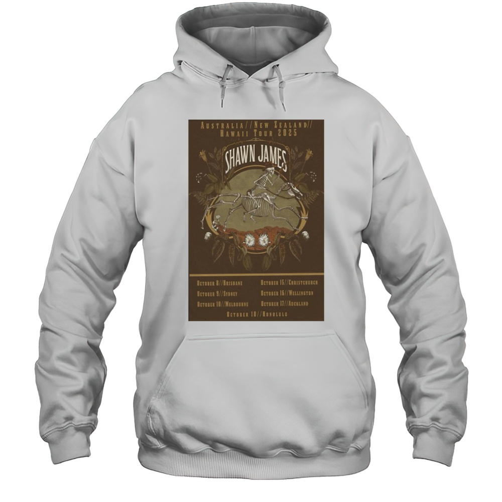 Shawn James October 2025 Tour Poster Shirt Unisex Hoodie