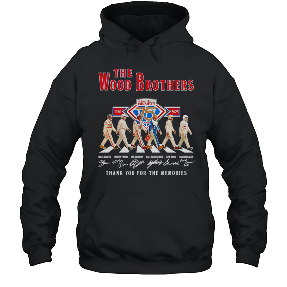 The Wood Brothers 1950-2025 Signature Thank You For The Memories Shirt Unisex Hoodie