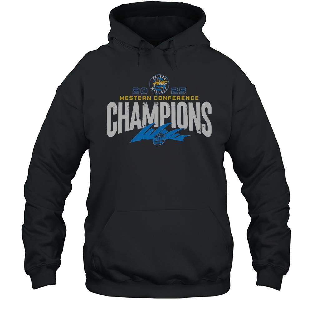 Toledo Walleye X 2025 ECHL Western Conference Champions Special T-Shirt Unisex Hoodie