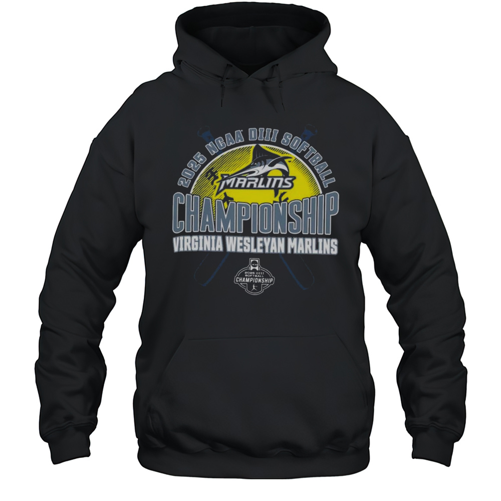 Virginia Wesleyan Marlins 2025 NCAA DIII Softball Championship T-Shirt Unisex Hoodie