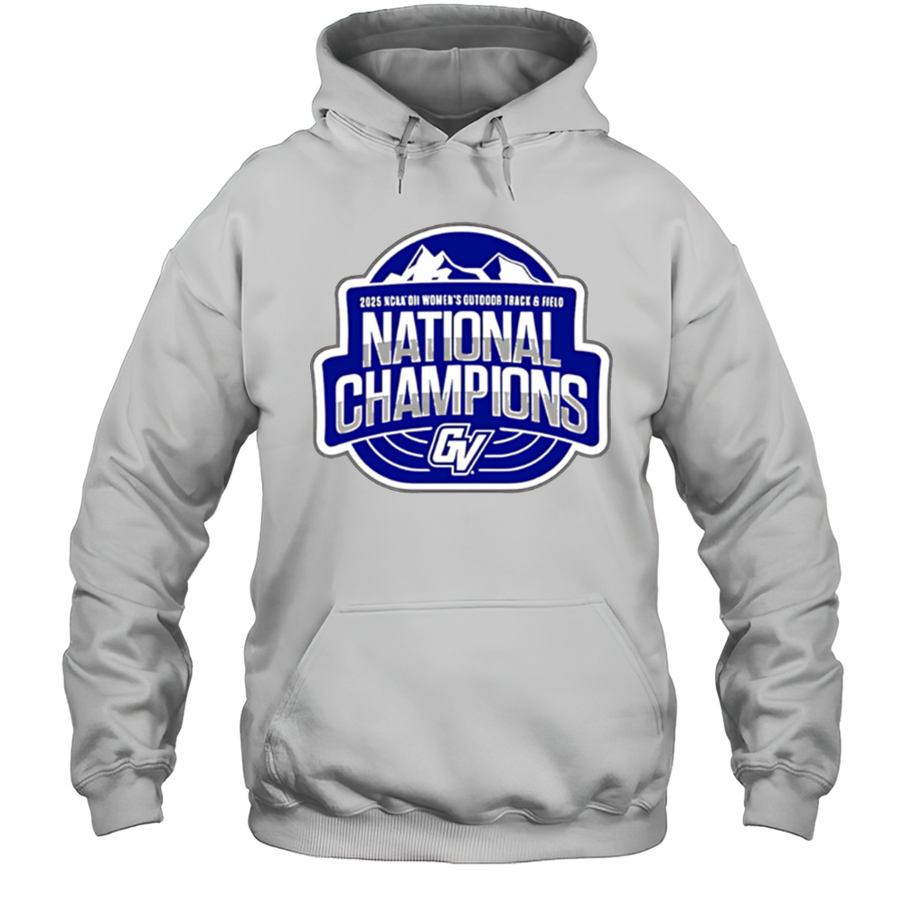 2025 Womens Outdoor Track  Field National Champions Logo Shirt Unisex Hoodie