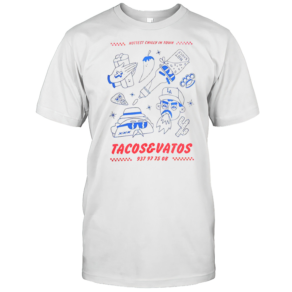 American Socks Tacos  Vatos Hottest Chilli In Town T-Shirt