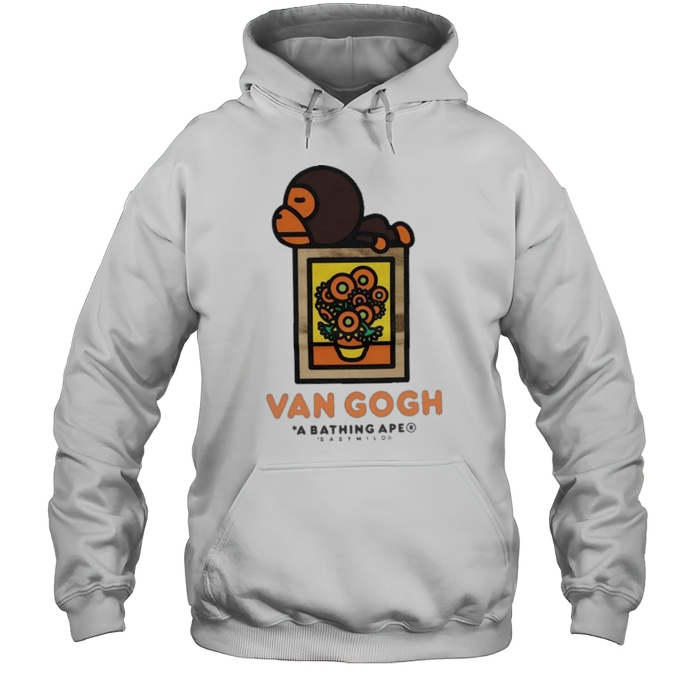 Bape X Van Gogh Museum Baby Milo Gogh Bloom Shirt Unisex Hoodie