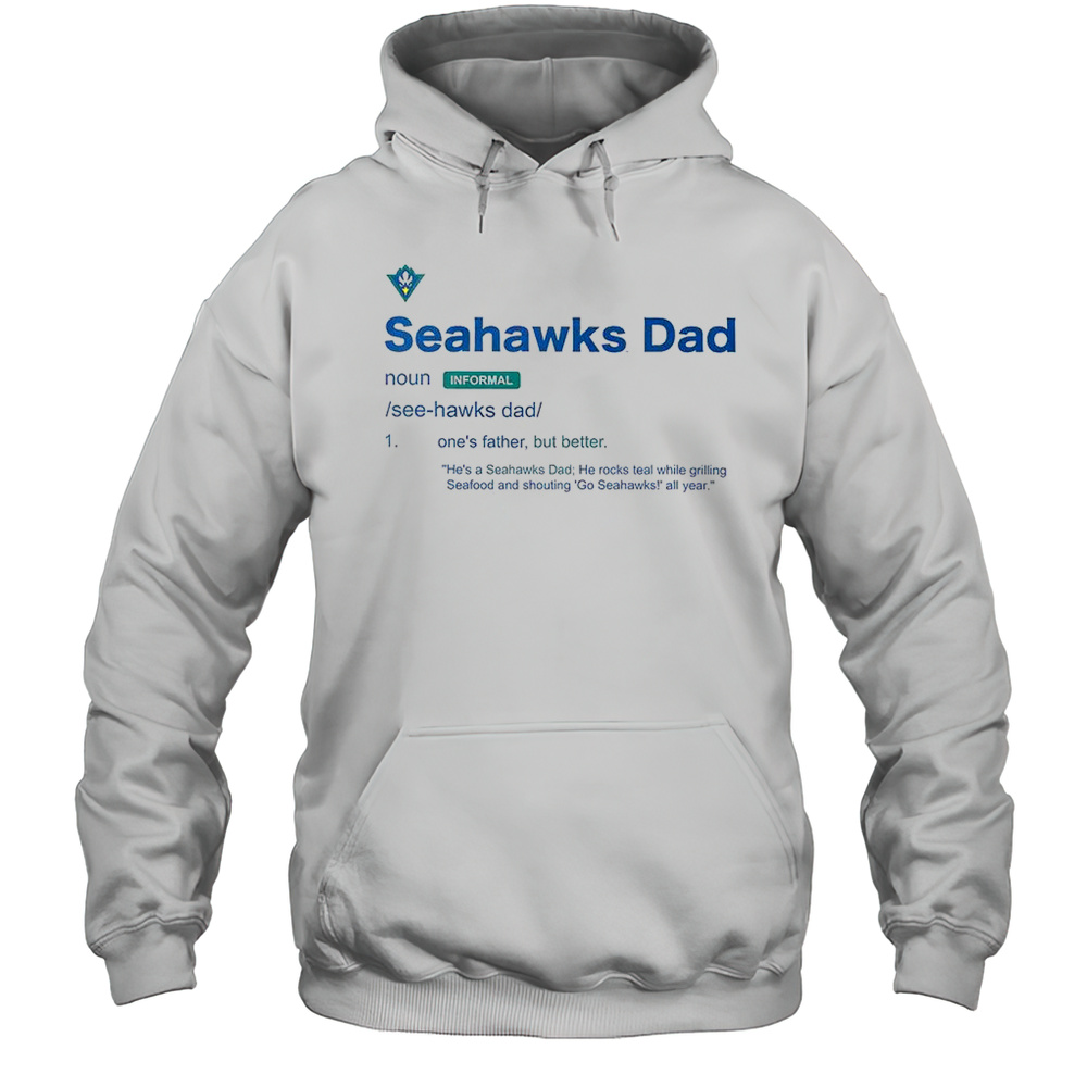 Happy UNC Wilmington Seahawks Dad Definition T-Shirt Unisex Hoodie