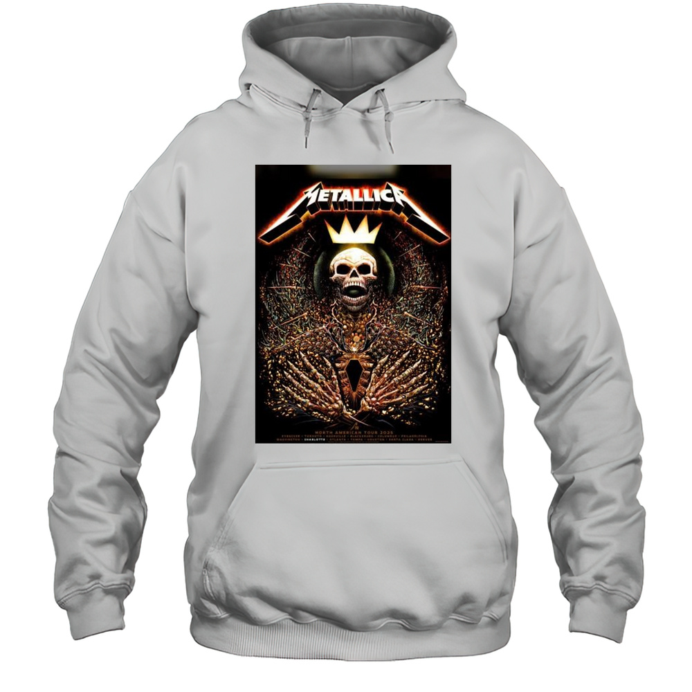 Metallica M72 Charlotte North American Tour 2025 Syracuse Toronto Nashville T-shirt Unisex Hoodie