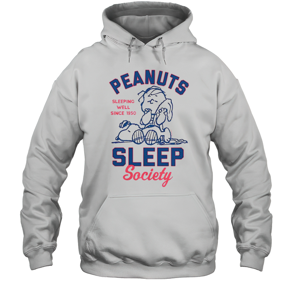 Peanuts Sleep Society Sleeping Well Since 1950 Peanuts Snoopy T-Shirt Unisex Hoodie