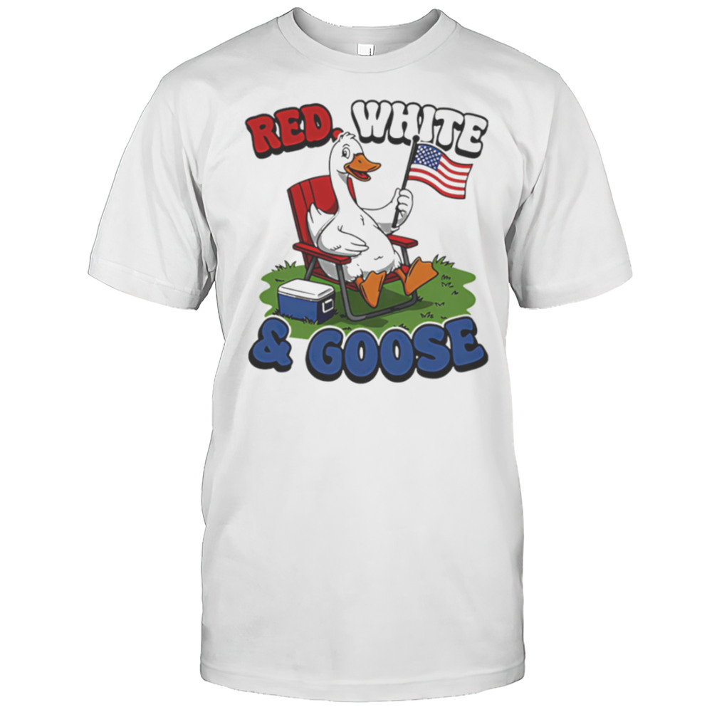 Red White  Goose Duck Shirt