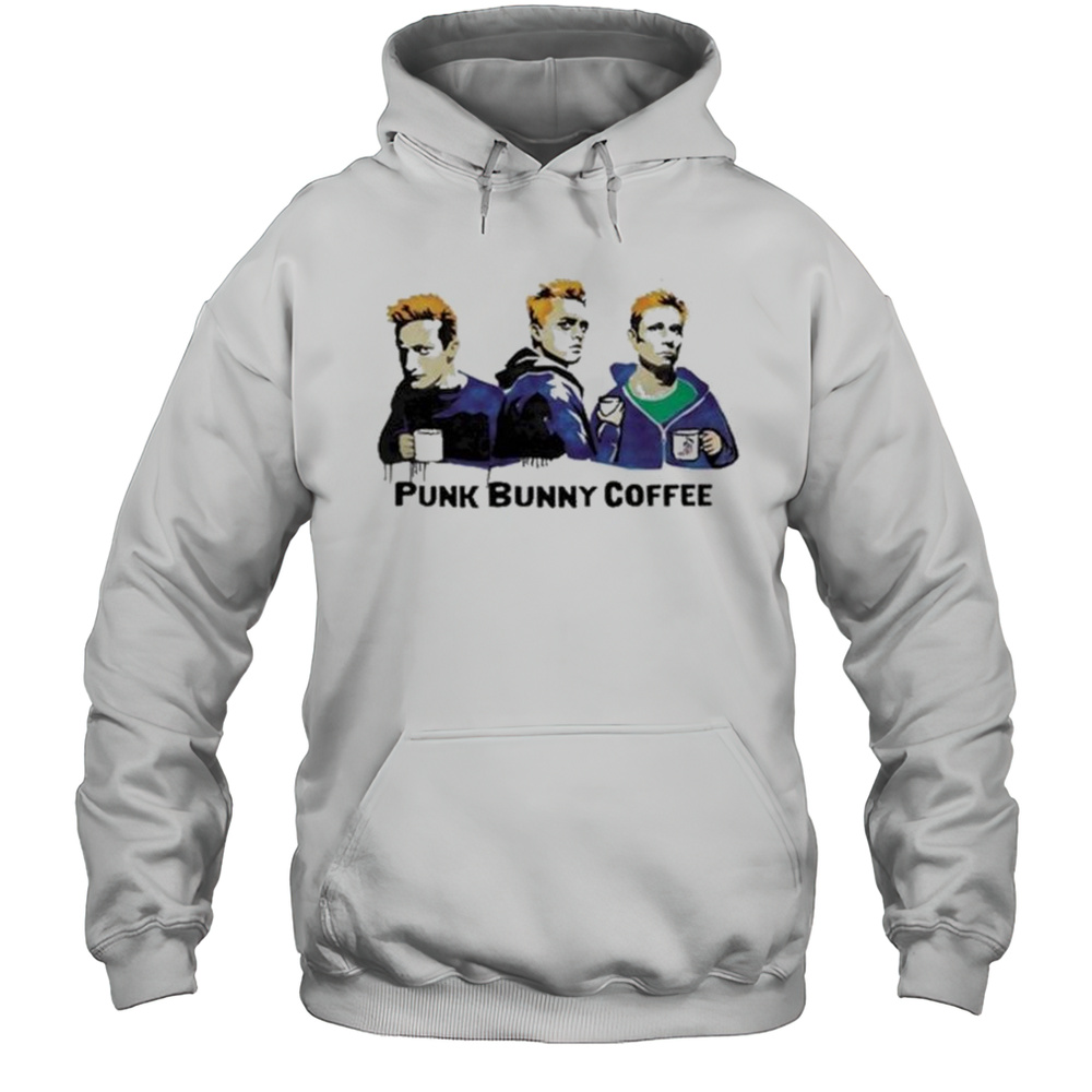 The Graffiti Punk Bunny Coffee Graphic T-shirt Unisex Hoodie