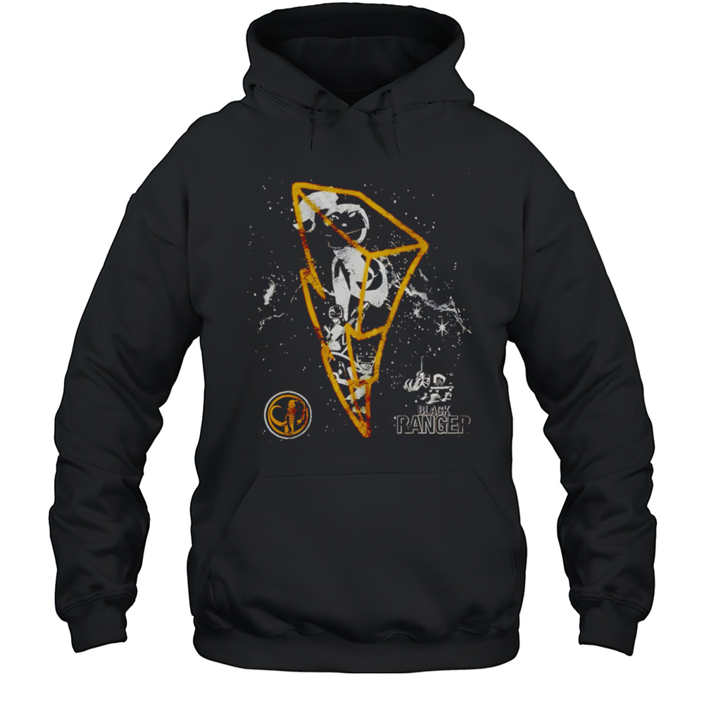 3D Lightning Black Ranger Retro Shirt Unisex Hoodie