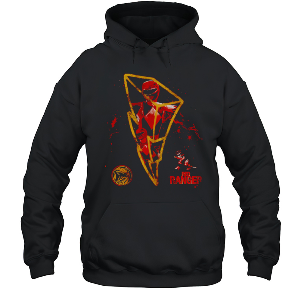 3D Lightning Red Ranger Retro Shirt Unisex Hoodie