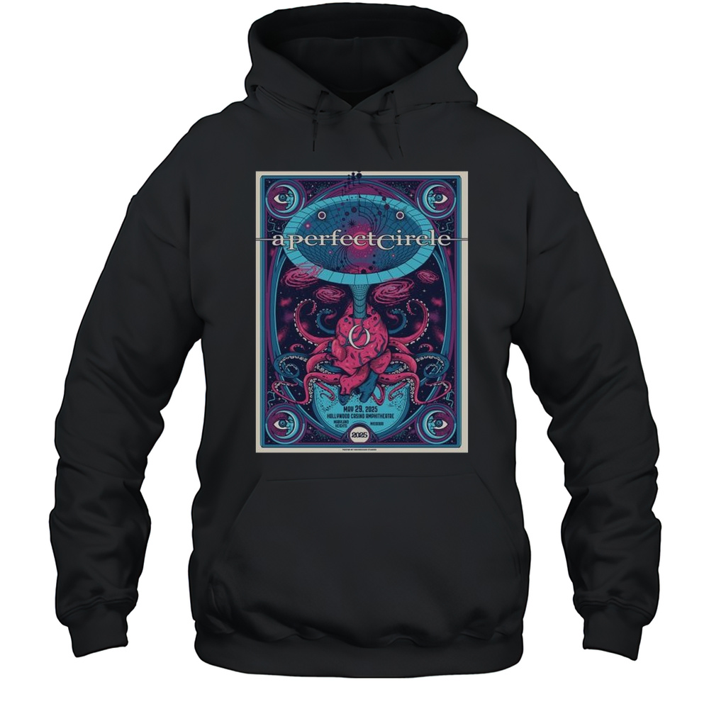 A Perfect Circle May 29 2025 Maryland Heights Mo Hollywood Casino T-shirt Unisex Hoodie