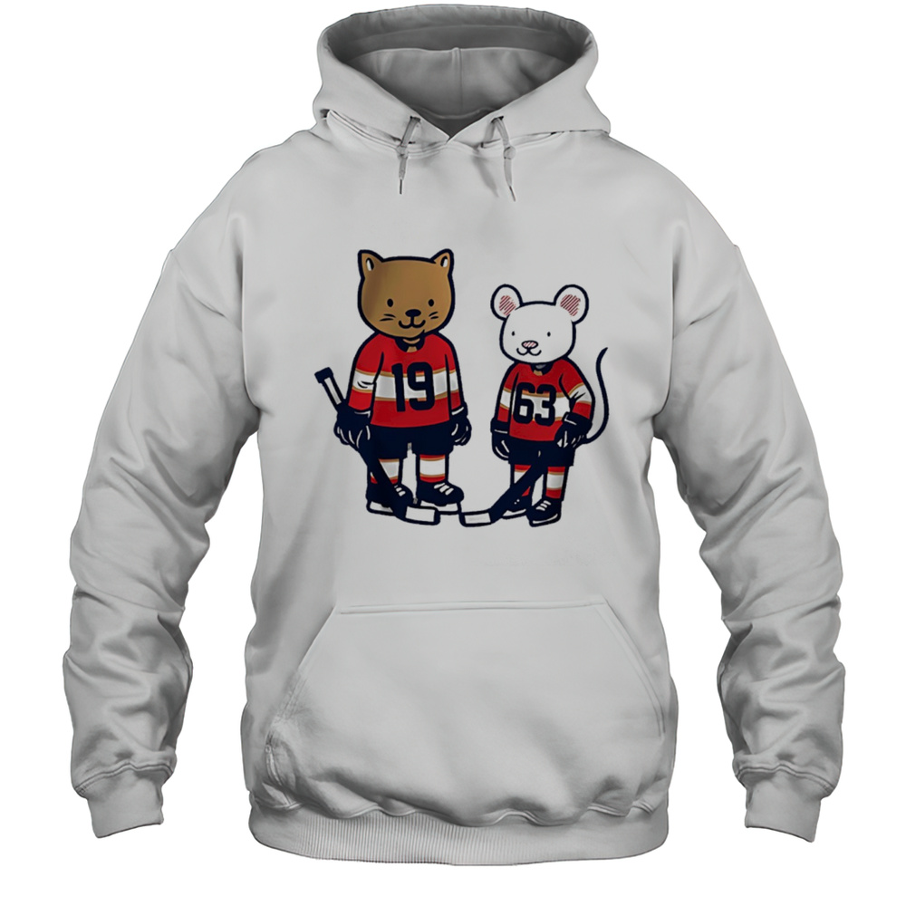 Cat And Rat X Matthew Tkachuk And Brad Marchand Florida Panthers NHL Hockey Shirt Unisex Hoodie