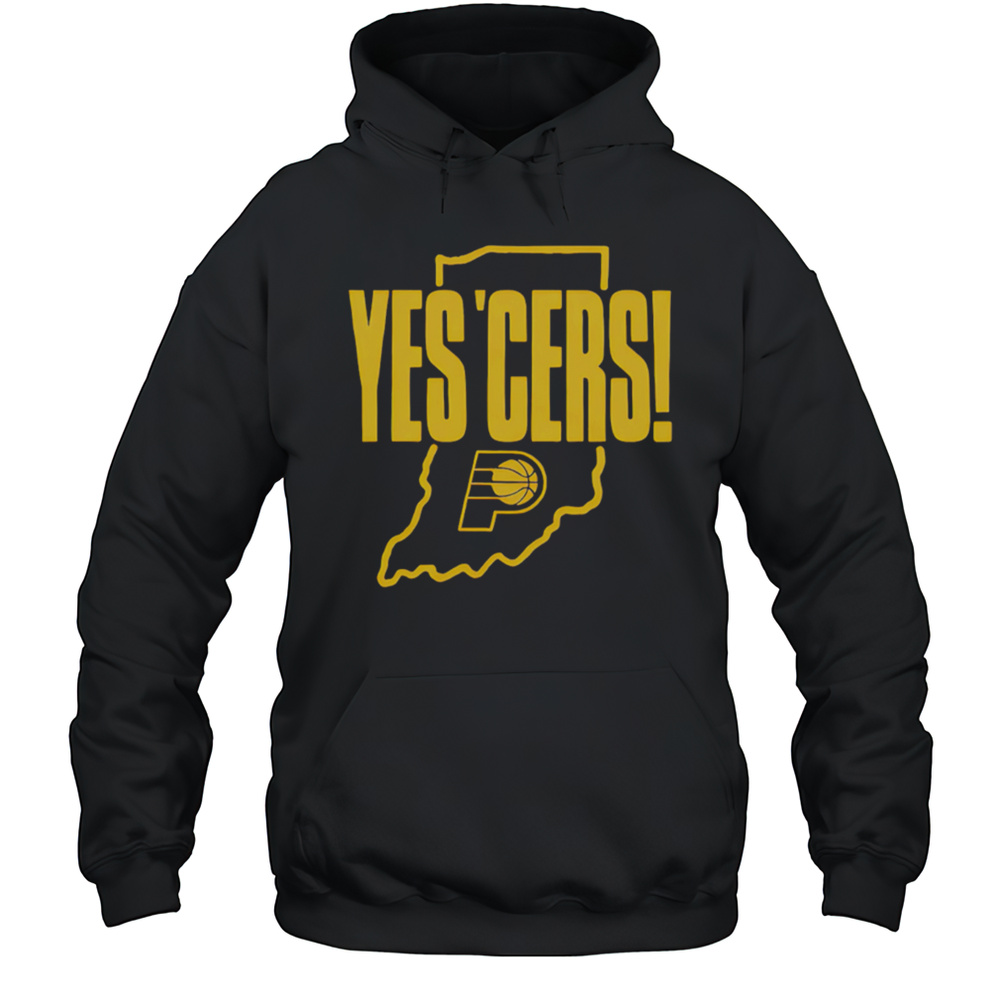 Indiana Pacers Yes Cers Map Shirt Unisex Hoodie