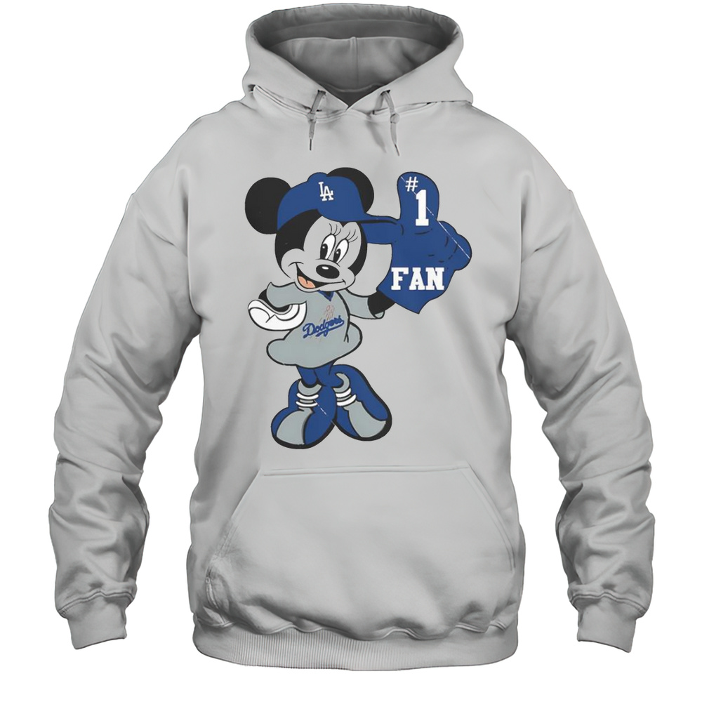 Minnie LA Dodgers Minnie Mouse Dodgers Fan Baseball T-Shirt Unisex Hoodie