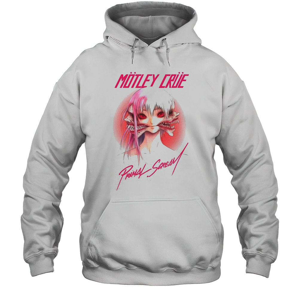 Motley Crue Primal Scream By Brando Chiesa Rockabilia Exclusive Shirt Unisex Hoodie