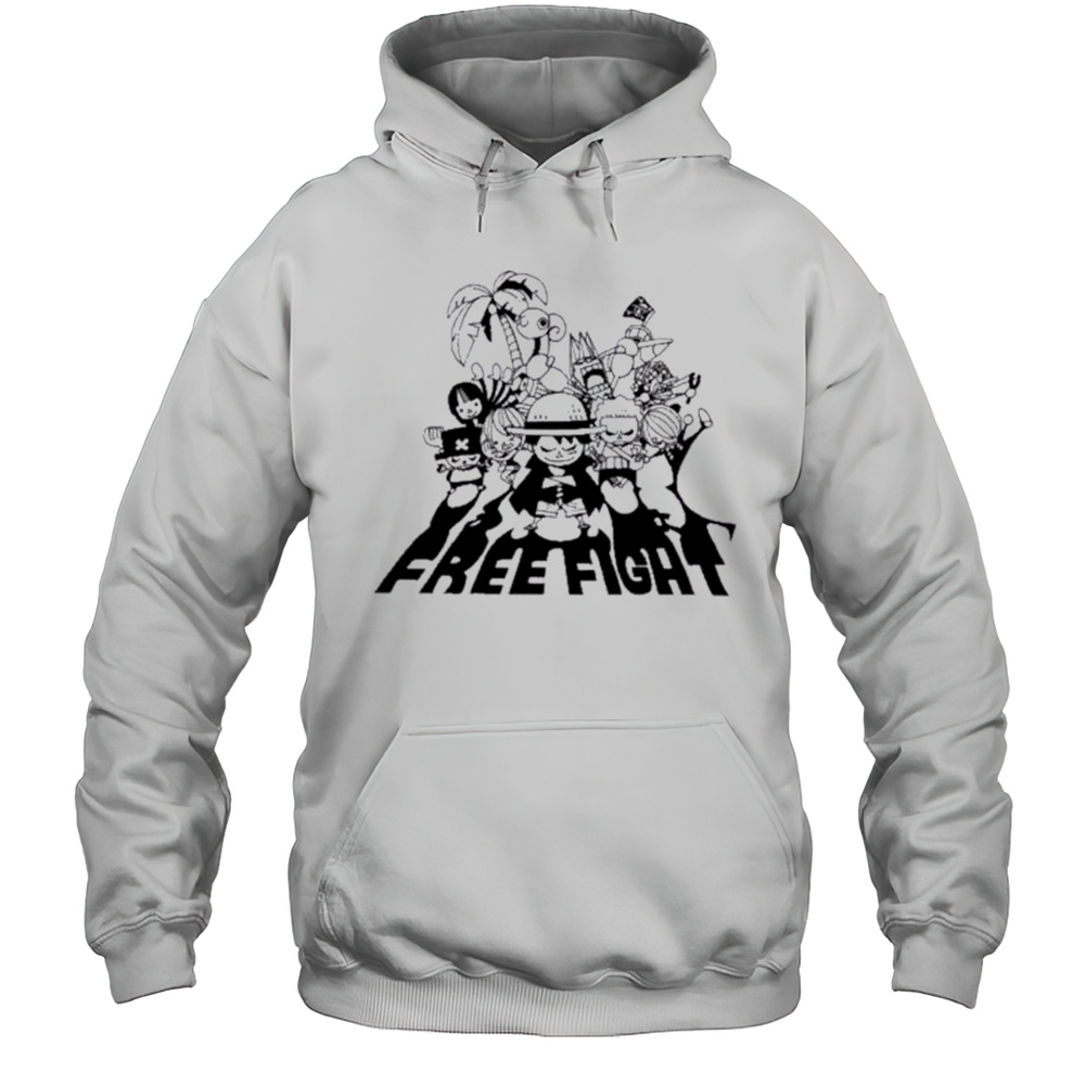 Piece Straw Hat Crew Free Fight Shirt Unisex Hoodie