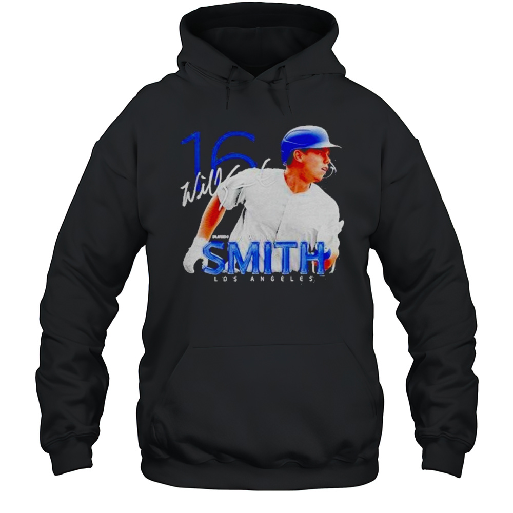 Will Smith 16 Los Angeles Dodgers Signature Shirt Unisex Hoodie