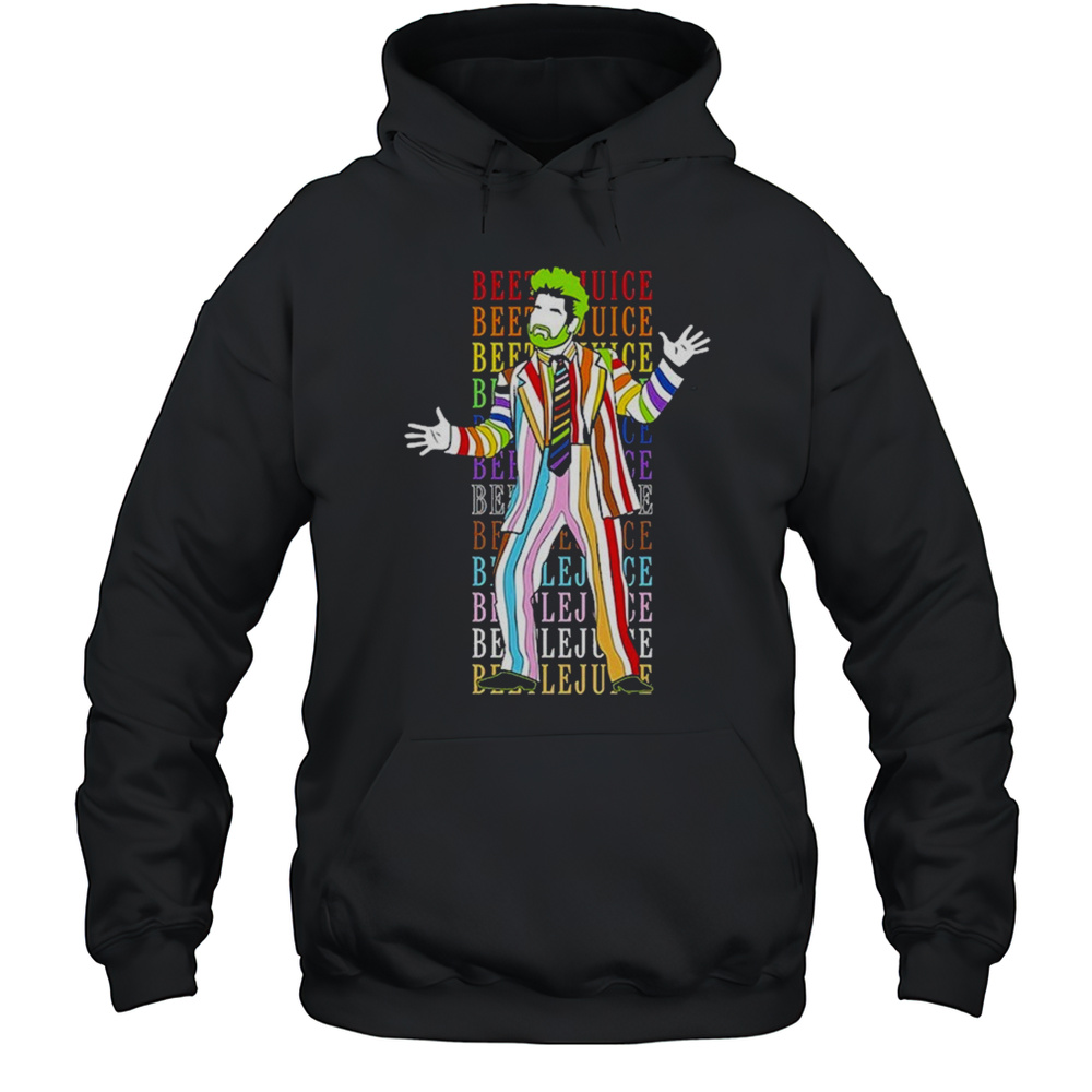 Beetlejuice Rainbow Suit Pride T-shirt Unisex Hoodie