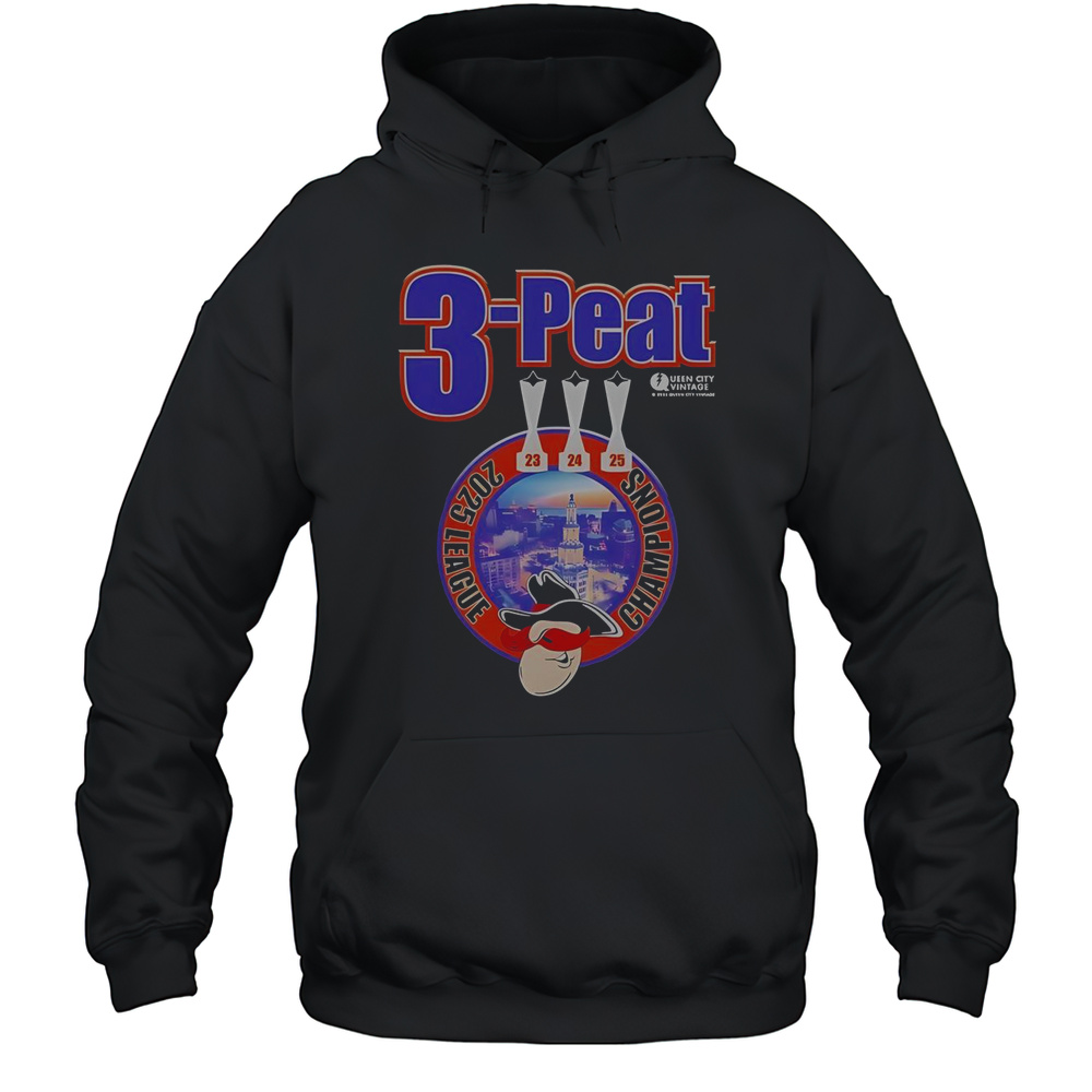 Buffalo Bandits 3 Peat 2025 League Champions T-Shirt Unisex Hoodie