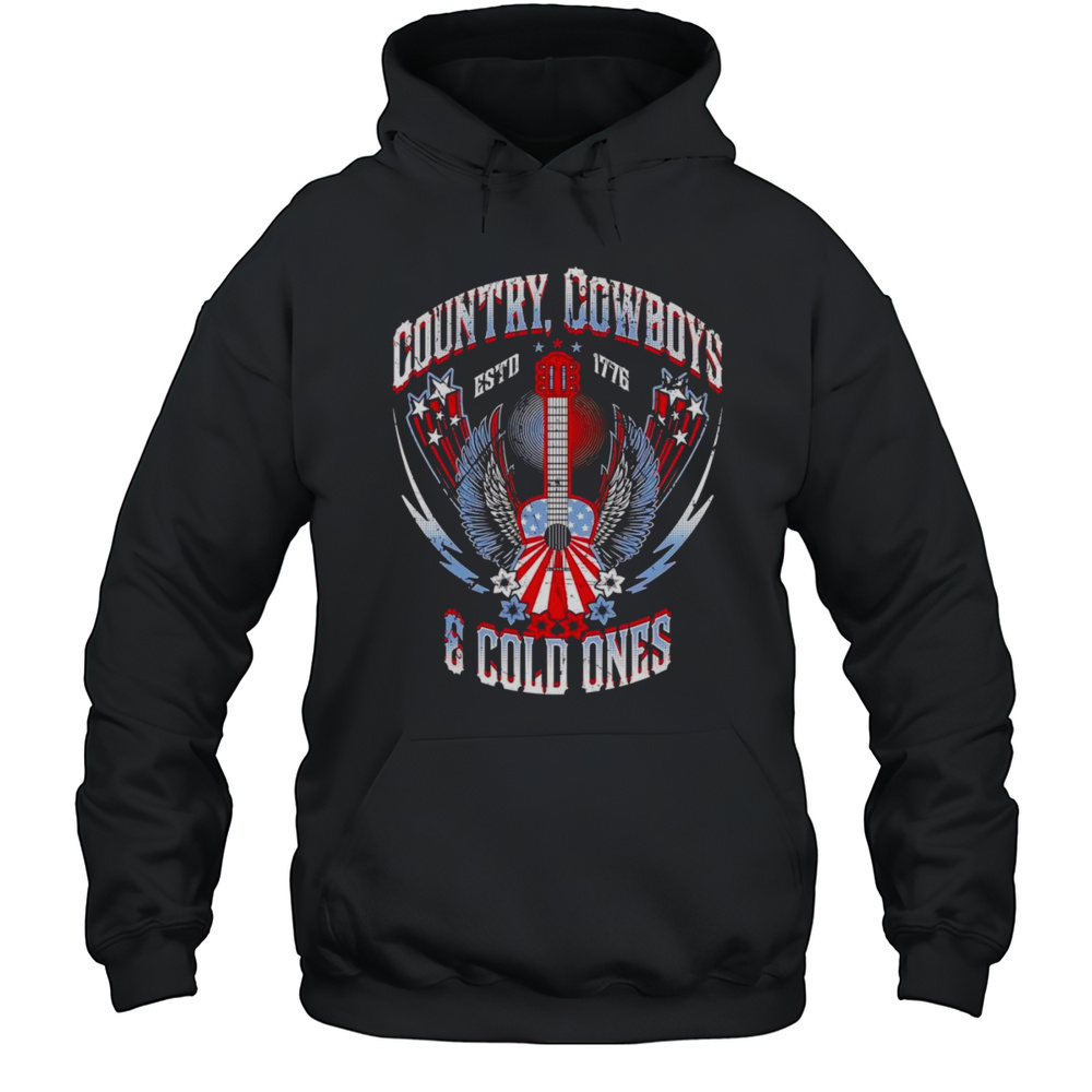 Country Cowboys And Cold Ones Shirt Unisex Hoodie