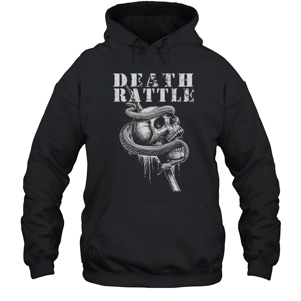Death Rattle SnakeSkull T-shirt Unisex Hoodie