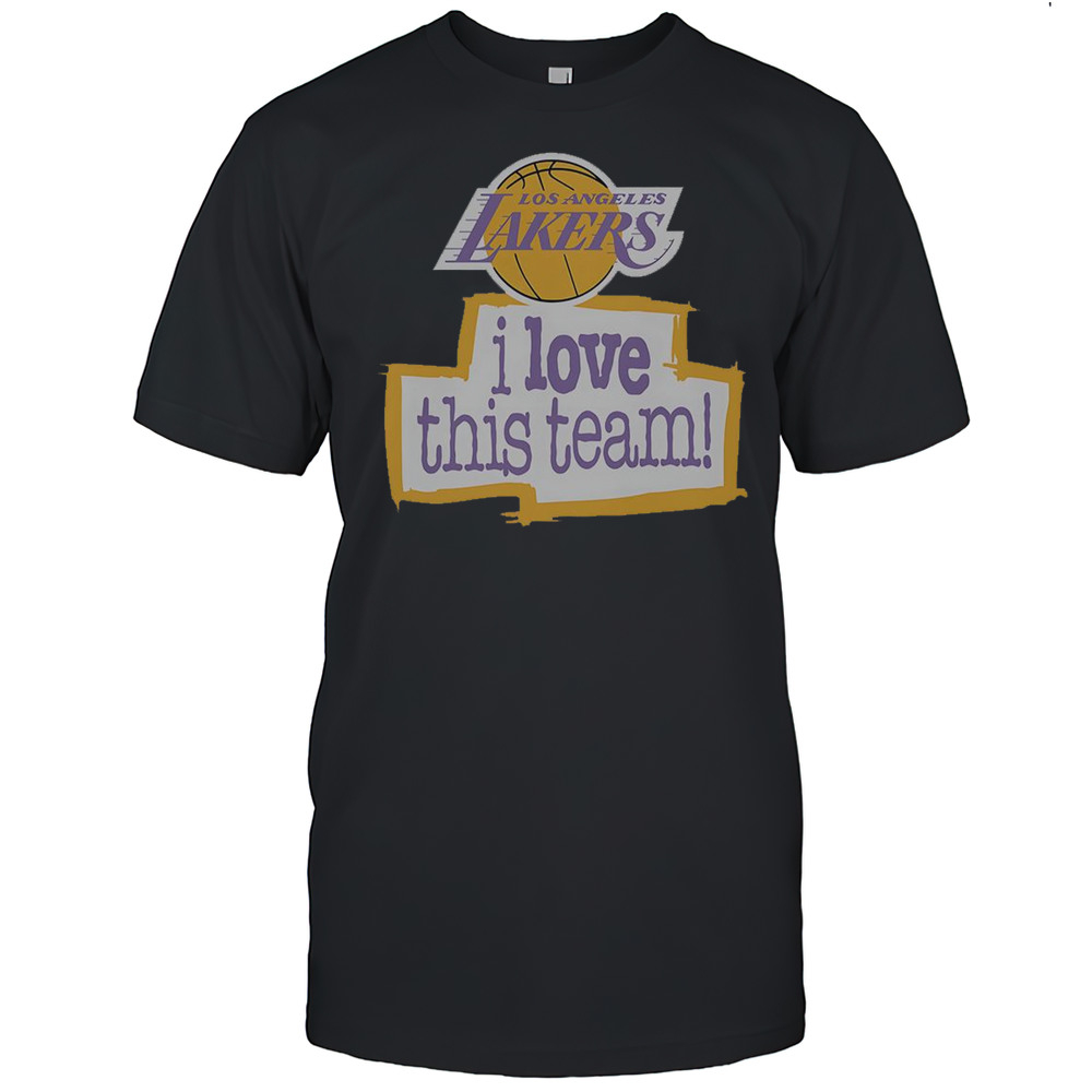 Los Angeles Lakers Hardwood Classics I Love This Team T-Shirt