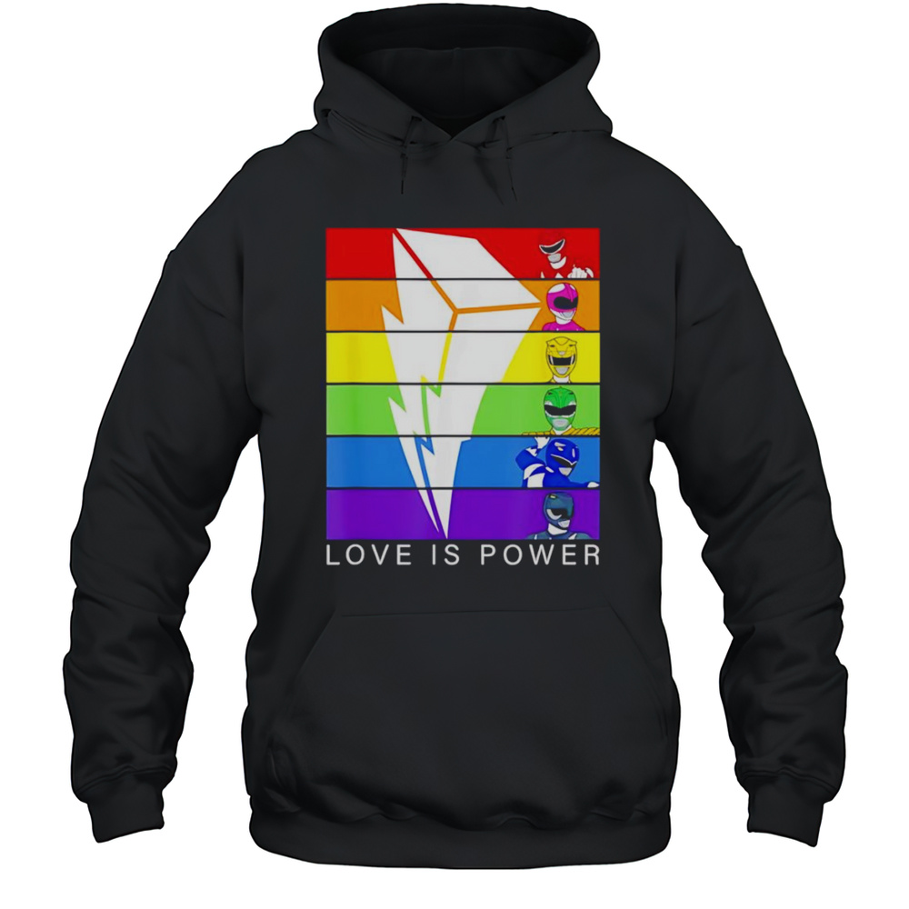 Love Is Power Rangers Shirt Unisex Hoodie
