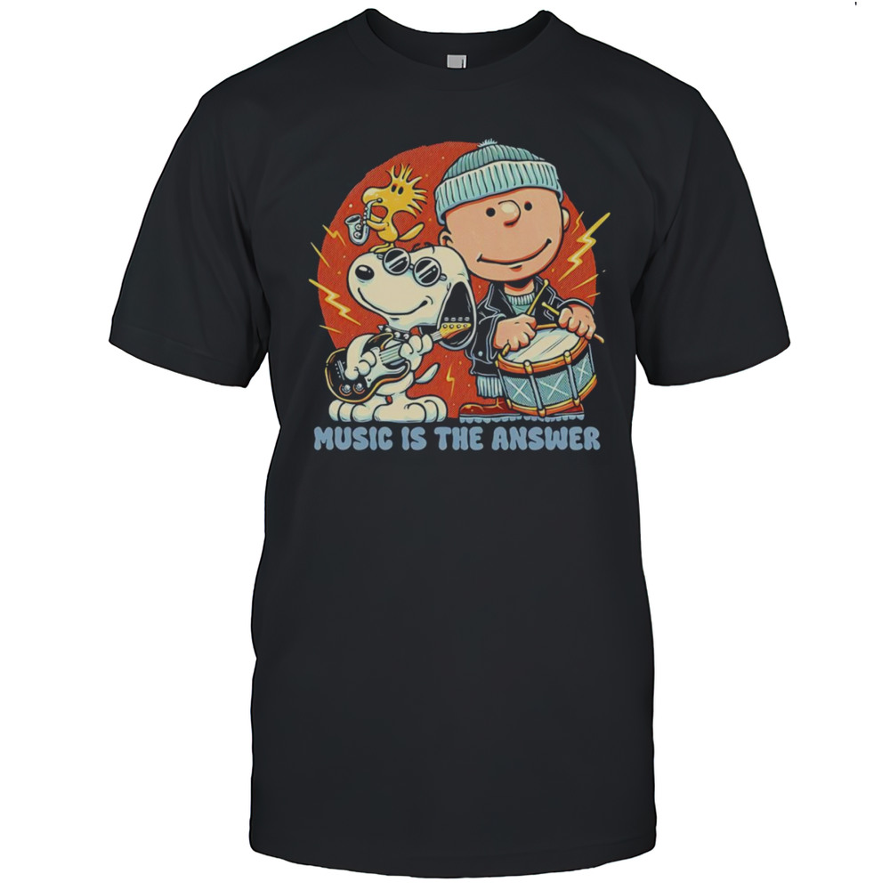 Music Is The Answer Peanuts Shirt