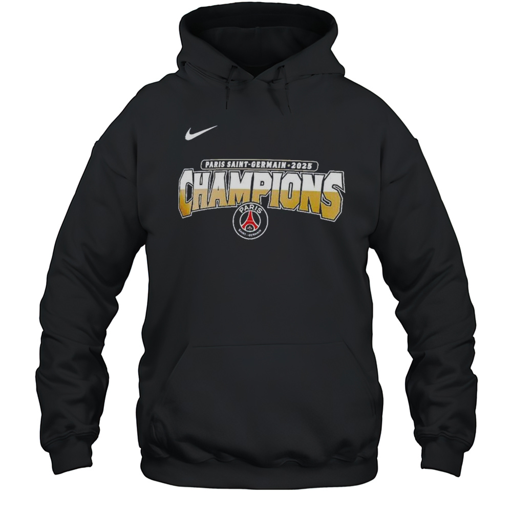 Paris Saint-Germain F.C. 2025 Champions League Winners Shirt Unisex Hoodie