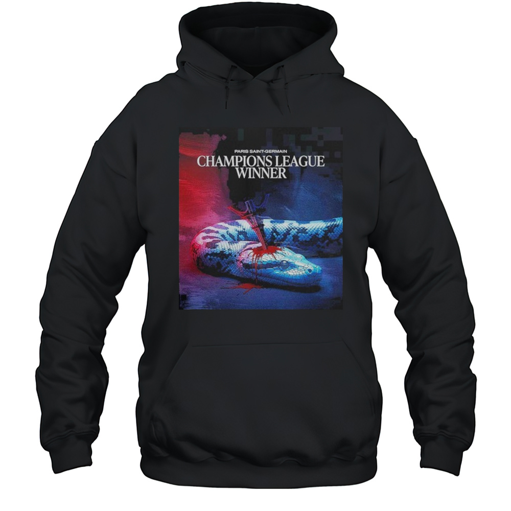 Paris Saint Germant Is The Champions UEFA Champions League 2025 Defeat Snake Shirt Unisex Hoodie