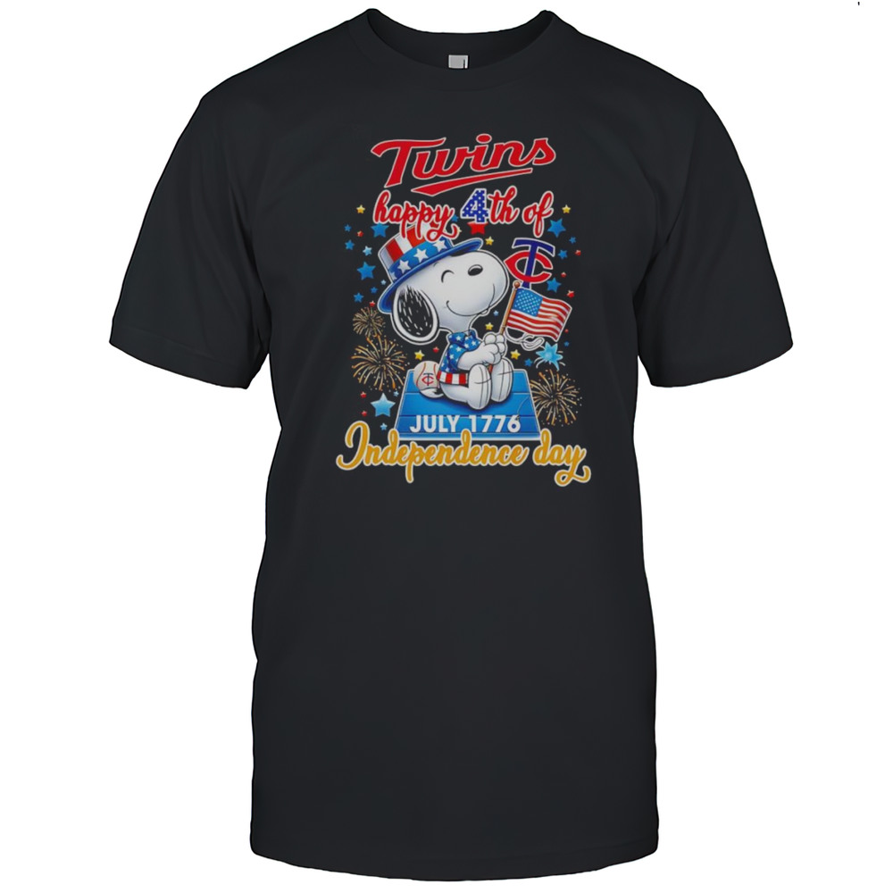 Peanuts Twins Happy 4th Of July Independence Day Shirt