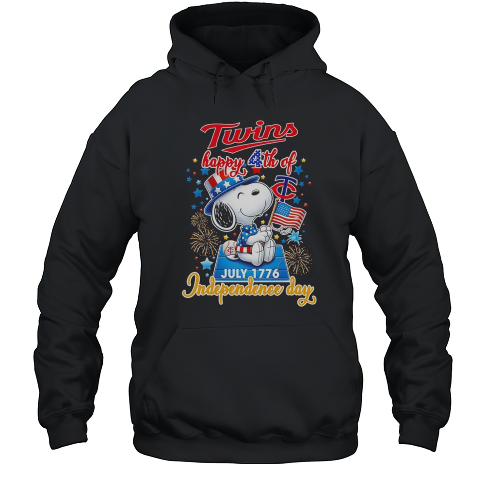 Peanuts Twins Happy 4th Of July Independence Day Shirt Unisex Hoodie