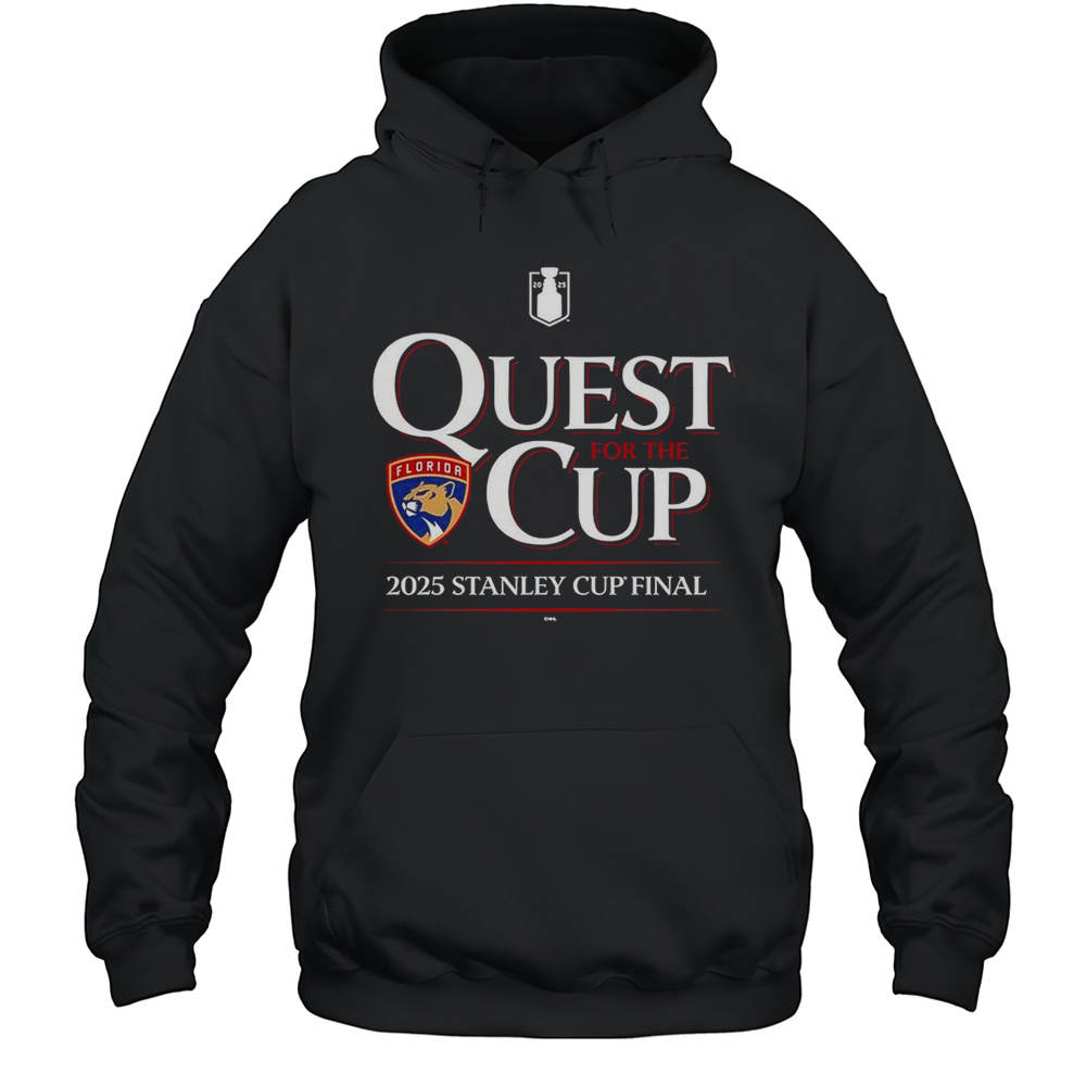 Quest For The Cup Florida Panthers 2025 Stanley Cup Final T-Shirt Unisex Hoodie