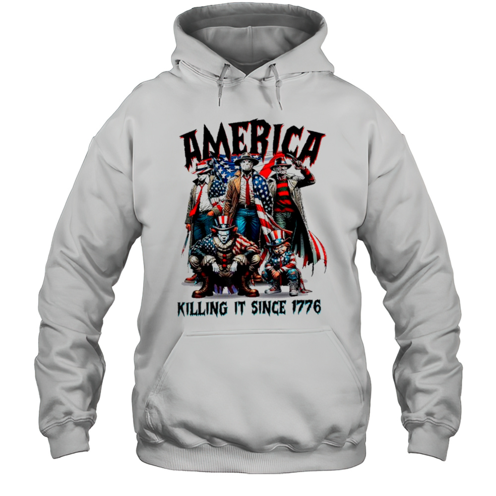 America Killing It Since 1776 Shirt Unisex Hoodie