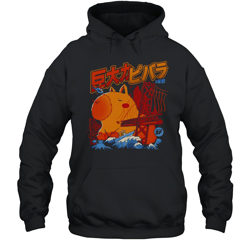 Capybara Monster Attack Shirt Unisex Hoodie