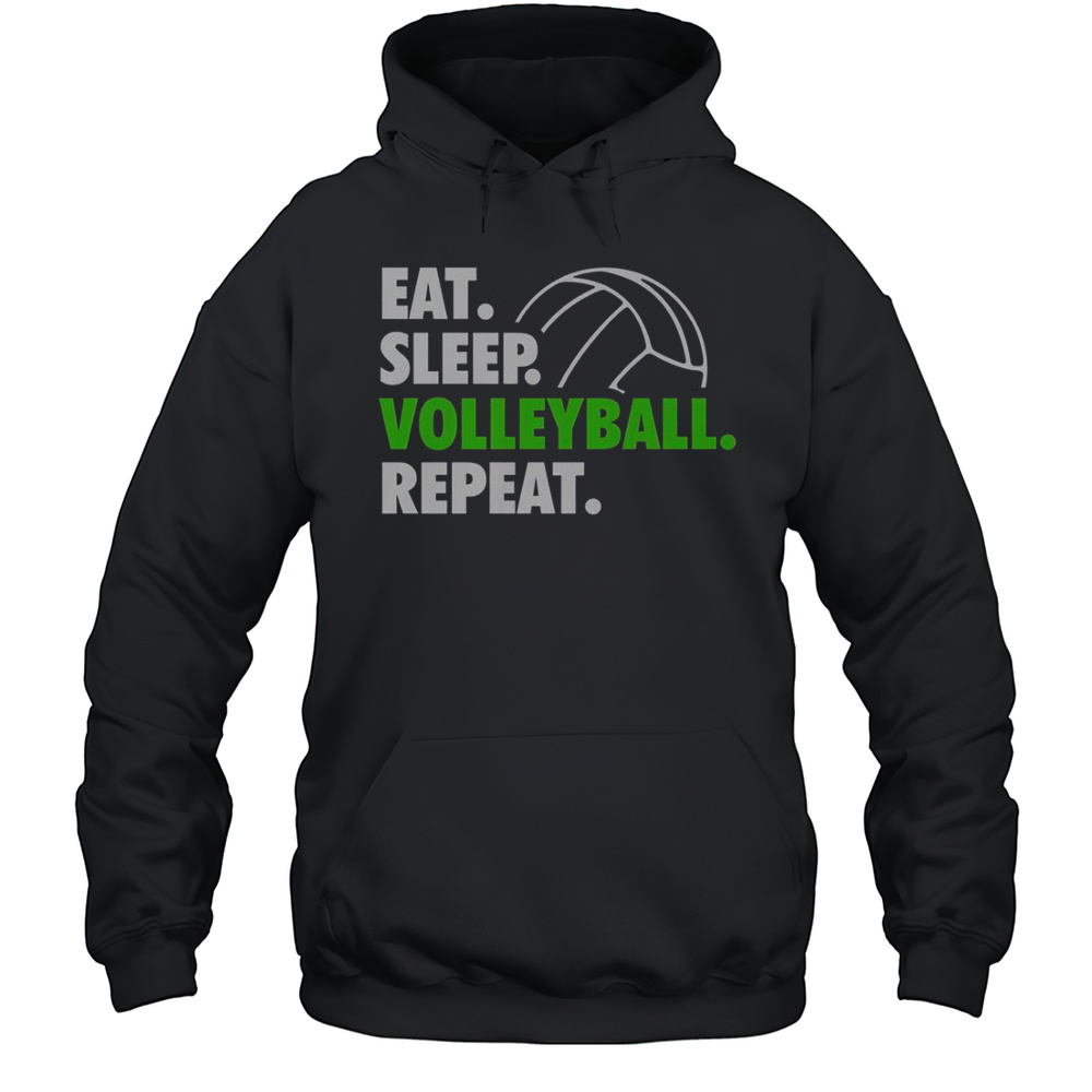 Eat Sleep Volleyball Repeat Premium T-Shirt Unisex Hoodie