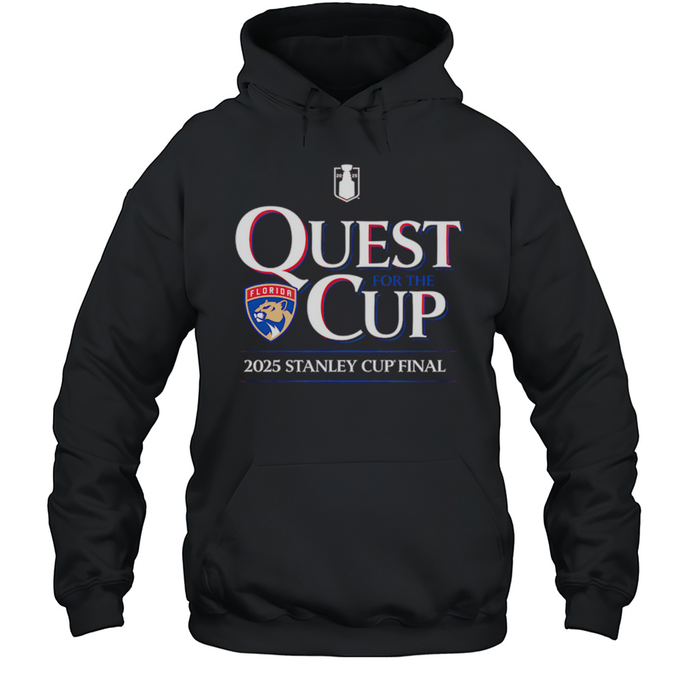 Florida Panthers 2025 Stanley Cup Final Quest For The Cup Shirt Unisex Hoodie