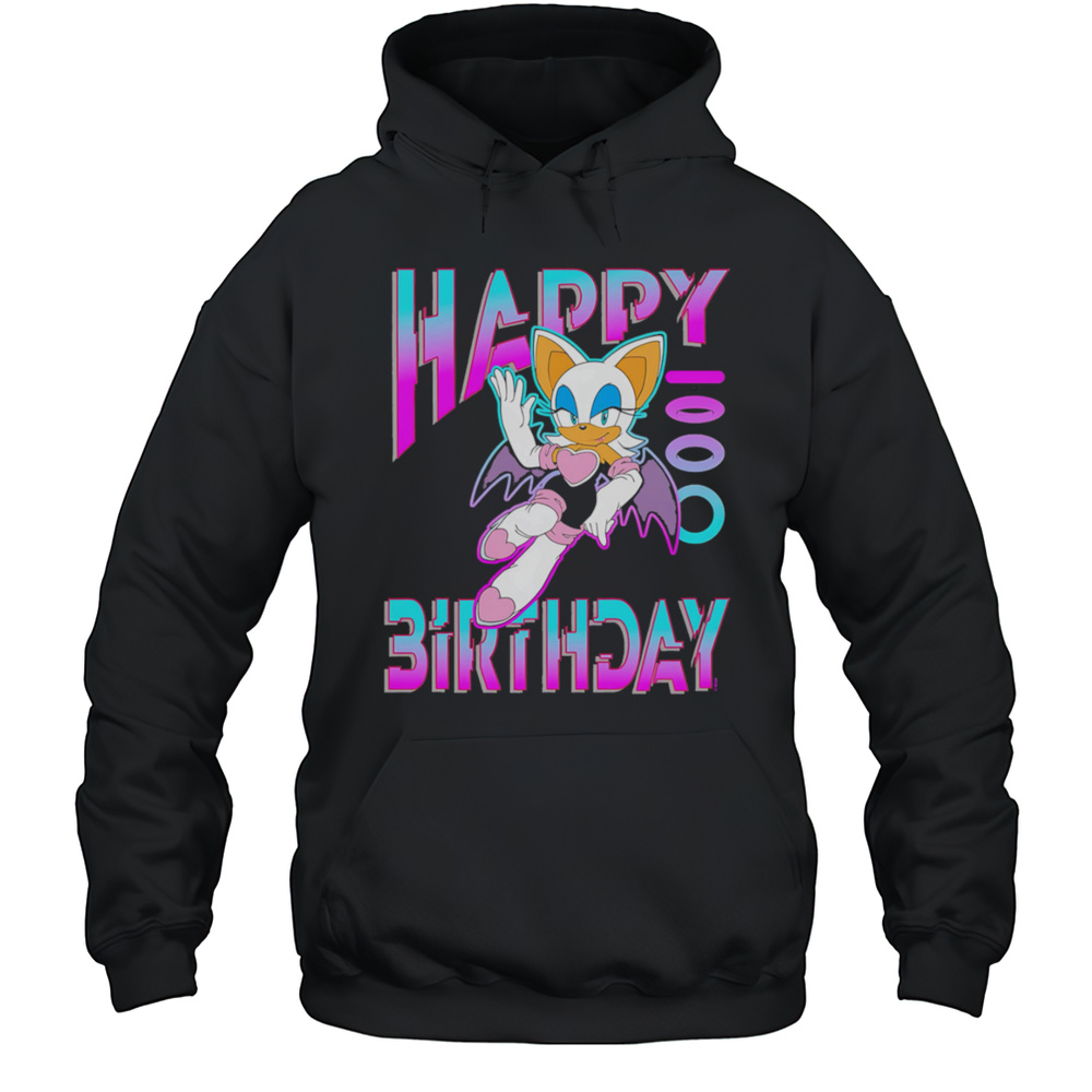 Hedgehog Rouge Happy Birthday Shirt Unisex Hoodie