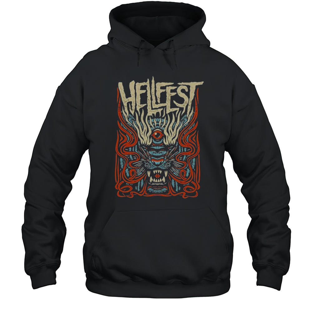 Hellfest Savage Tiger Out Of Bounds On June 19 22 2025 T Shirts Unisex Hoodie