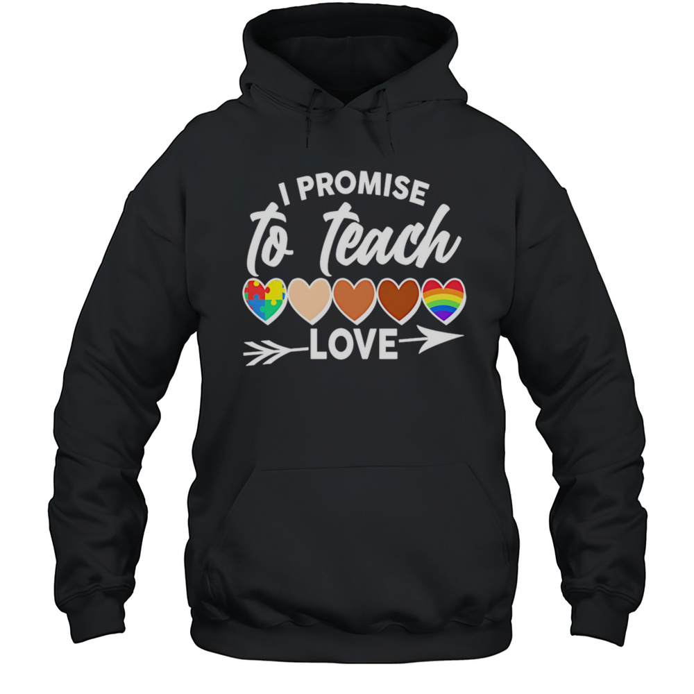 I Promise To Teach Love Pride Shirt Unisex Hoodie