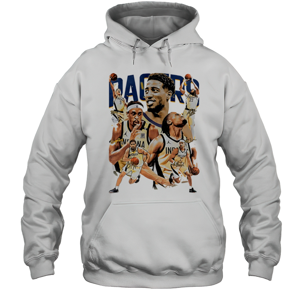 Indiana Pacers Graphic Team Players Vintage 2025 Shirt Unisex Hoodie